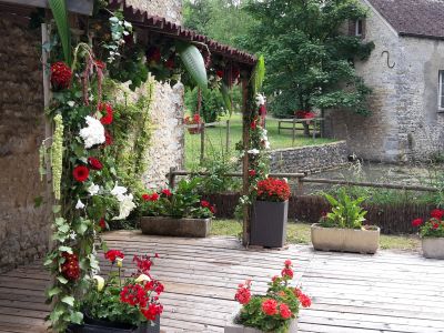 Décoration florale exterieue Ferrières-en-Gâtinais